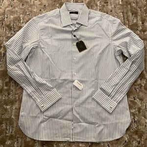 NWT Ike Behar Button Down Dress Shirt French Cuffs